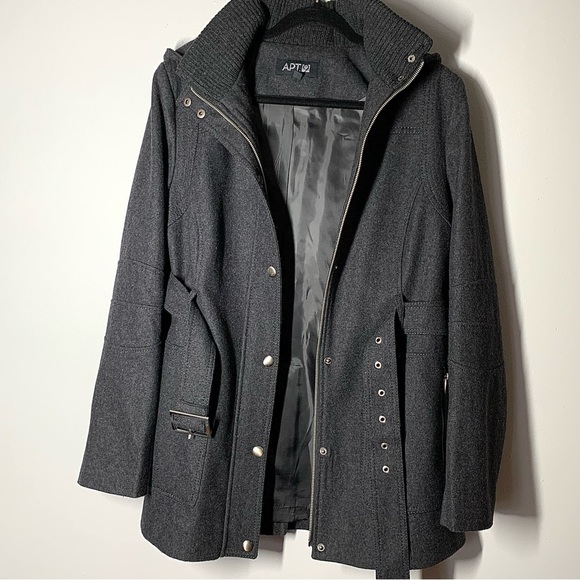 APT 9 Women’s Wool Coat with lining size Large Like New - Picture 5 of 12